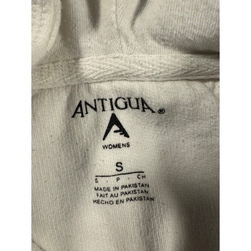 Antigua NFL Denver Broncos Full Zip Hoodie White Unisex Small - Picture 5 of 7