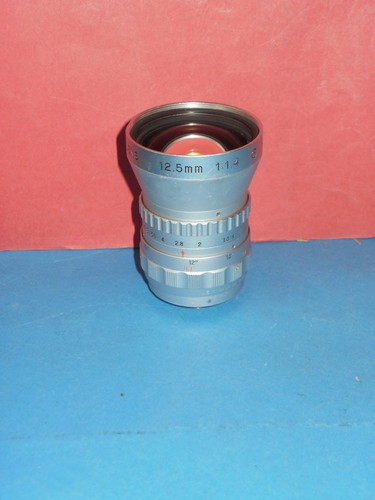 Well-loved wide angle Cine prime lens Soligor 1.4/12.5mm TV lens, C mount - rare - Picture 2 of 18
