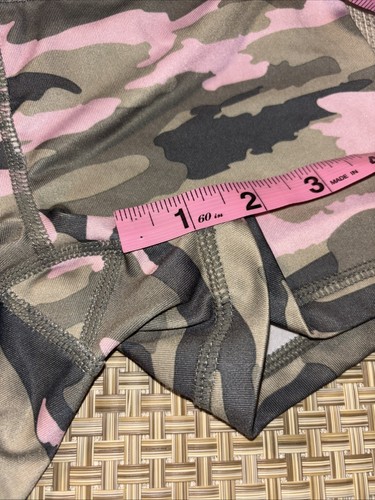 Girls Med (10) 90 Degree Summer Dance Gym Outfit Shorts Top Camo & Pink “fab” - Picture 9 of 15