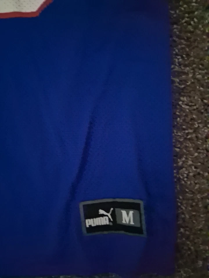 CAMISETA AZUL RARA VINTAGE Puma AUTÉNTICA ERIC MOLDS Buffalo Bills Mediana Foto 4 de 4