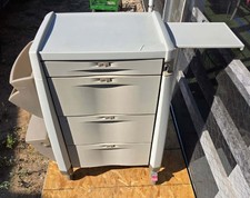 Medical Cart W/ 4 Drawers, 2 Side Baskets, and a Tray