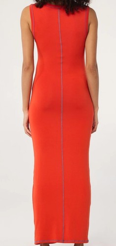 Maxi Vestido The Line by K Inez en Caqui/Naranja Talla L Nuevo con Etiquetas - Imagen 4 de 9