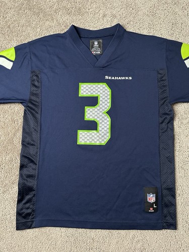 Boys Jersey #3 Russell Wilson Seattle Seahawks NFL Team, Size L 14-16 Years - Picture 3 of 9