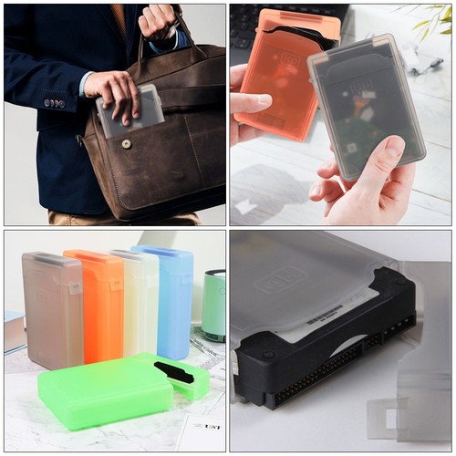 2 Pieces Hard Disk Protection Box Travel Storage Case Protector Drive - Photo 2/12