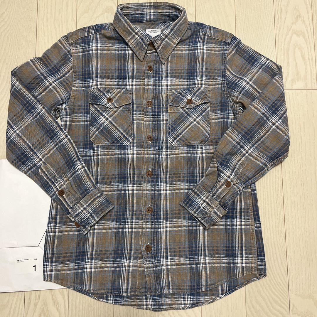 VISVIM BLACK ELK FLANNEL INDIGO 長袖シャツ