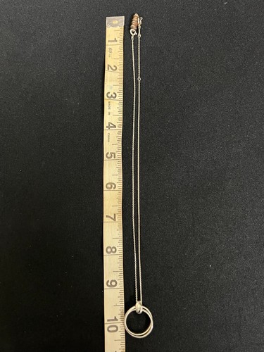 Authentischer Tiffany & Co Paloma Picasso Doppelring Sterlingsilber Halskette - Bild 7 von 9