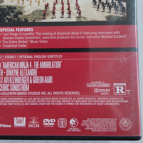 American Ninja 4 The Annihilation (DVD 1990) R1 martial arts action film - Picture 7 of 7