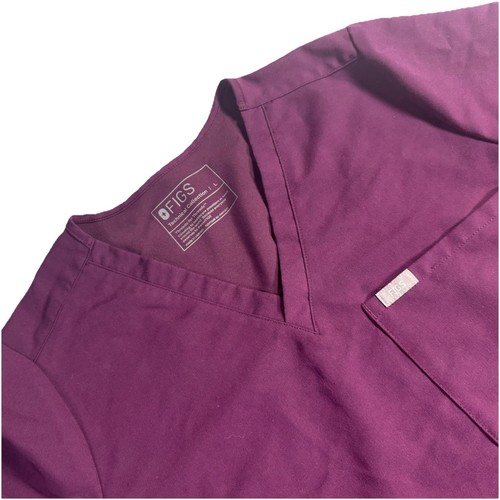 FIGS Women’s Scrub Set Size L Plum/Purple Top & Joggers Technical Collection