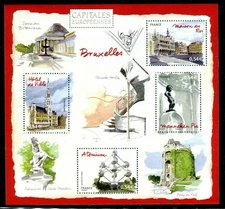 FRANCE - 2007 European Capitals: Brussels souvenir sheet #3340 - VF MNH