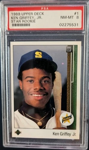 1989 Ken Griffey Jr Upper Deck Star Rookie 1 PSA 8 NM-MT Mariners