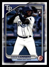 Junior Caminero 2024 Bowman #20 Tampa Bay Rays ROOKIE RC *025