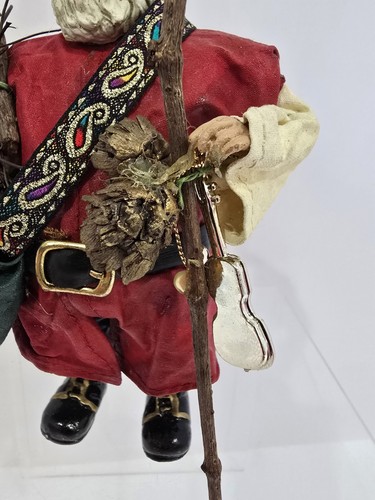 Statuina Babbo Natale Kurt Adler Fabriche vintage scatola originale possibili sogni abbigliamento - Foto 8 di 14