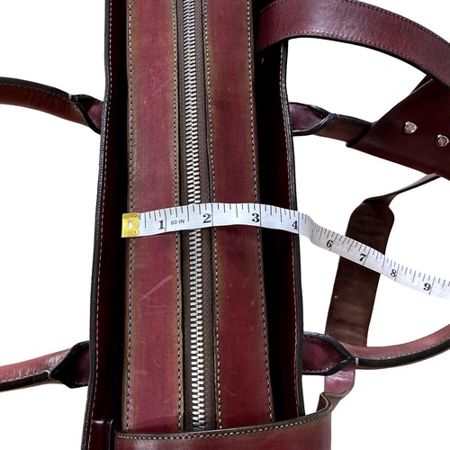 Zenori 1946 Firenze Vintage Maroon Red Briefcase  - Picture 13 of 13