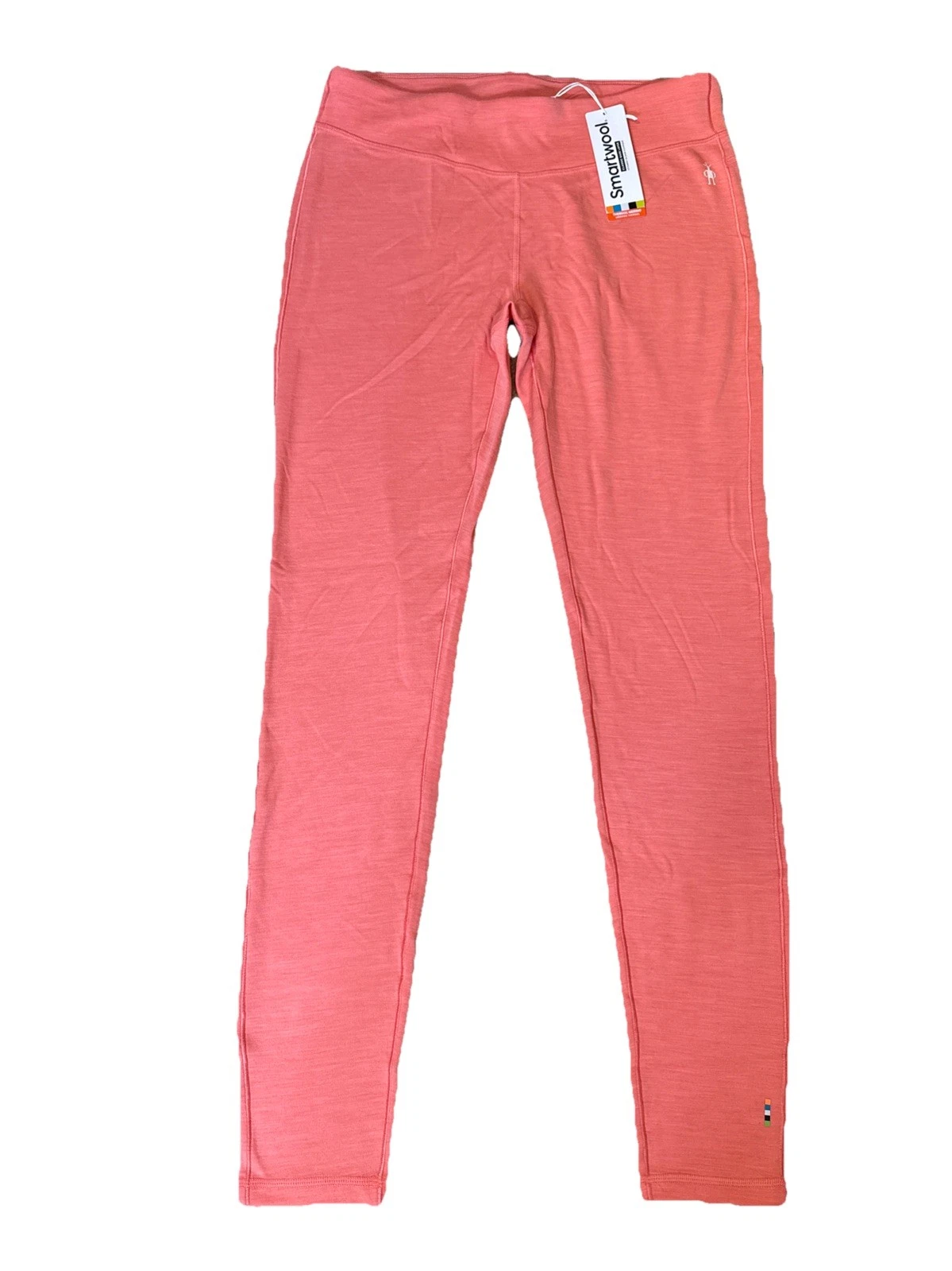 $115 Smartwool Women's Thermal Merino Base Layer Bottom-Sunset Coral -Large-New