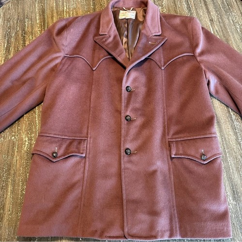 Vintage Men's 50s/60s Field & Stream Gordon & Ferguson All Wool Coat Brown, 44 - Picture 2 of 13