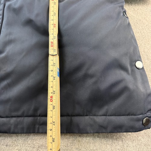 M&S Parka Mantel Damen Größe 14 Blau Stormwear Strukturiert Kapuze Fellbesatz UVP 129 £ - Bild 3 von 15