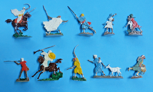 Plats d'étain 30mm - Zinnfiguren : CBG MIGNOT 10 soldats conquête Algérie (15) - Picture 2 of 2