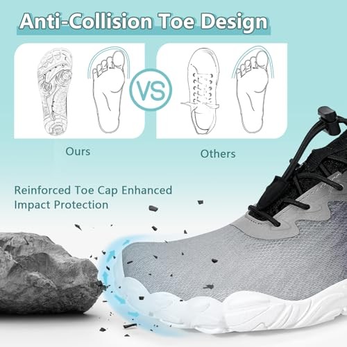 Hike Barefoot Water Shoes Women Men Footwear Wide Toe Quick-Dry Pro Barefoot - Imagen 3 de 6