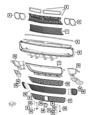 Genuine Mopar Brake Cooling Air Duct Right 68259742AA