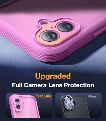 Designed for iPhone 16 Case, Full Body Rugged Case with iPhone 16 6.1" Pink - Imagen 6 de 7