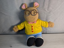 1996 Playskool Marc Brown Talking Arthur Aardvark Plush 18" Tall TESTED