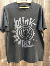 Hot Blink 182 Logo T-shirt, Unisex Charcoal T-shirt, Size S-5XL