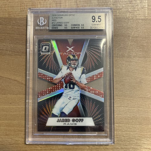 2016 Donruss Optic X-Factor Red #12 Jared Goff /99 BGS 9.5 Low Pop!
