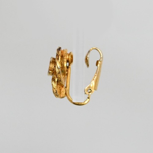 Vintage CHANEL Coco Mark Earrings Gold Metal Women's Accessories 8644 - Picture 3 of 8