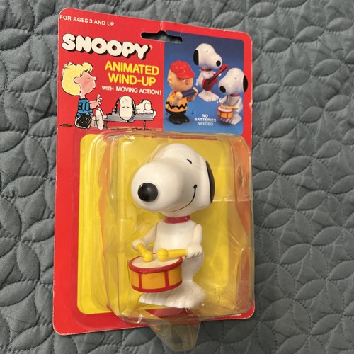 Snoopy animiertes Aufziehspielzeug mit beweglicher Action DRUMMER NEU! Peanuts Schultz - Bild 6 von 9