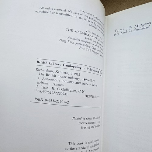The British Motor Industry, 1896-1939, Richardson, K., Macmillan, - Picture 5 of 12