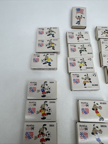 Vintage 1994 World Cup USA Match Box Specific Countries Including USA 24 Ct - Picture 2 of 7