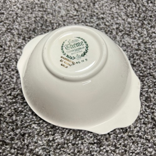 Homer Laughlin Eggshell Theme Dessert Bowl - Warranted 22 Karat GOLD - A 46 N 5 - Picture 3 of 6