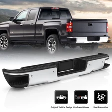 Chrome Rear Step Bumper Assembly For 2014-2018 Chevy Silverado GMC Sierra 1500