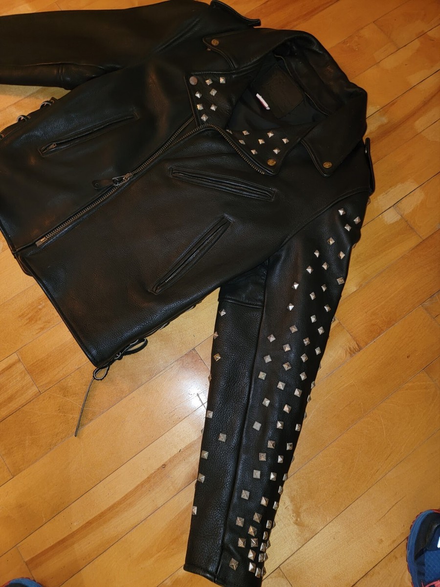 Men's Alice Cooper Leather Motorcycle Jacket