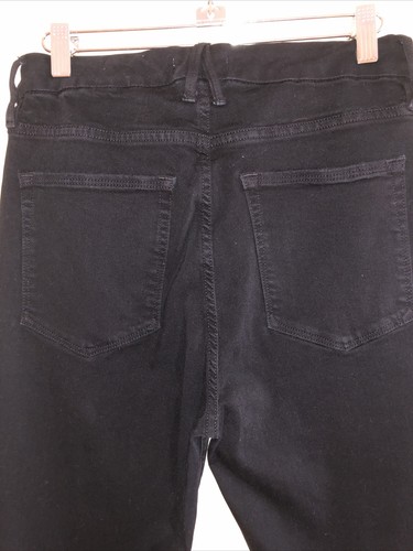 Good American Good Legs Black Sz 10/30 Ultimate Skinny Stretch Jeans Distressed - Picture 5 of 7