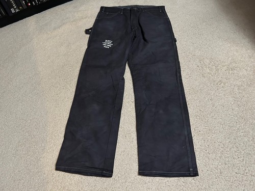 Pantalone carpentiere Dickies x OMA nero NON SONO UN PITTORE lavoro uomo 36Wx 32L, raro! - Foto 5 di 19