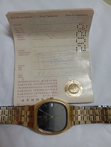 1984 Omega Seamaster Deville 3960917 Quartz Cal 1337 Gold tone Men's - Picture 2 of 18
