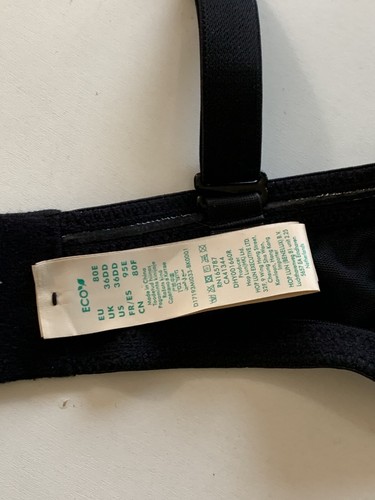 NWT! DORINA Women's Sz 36DD Michelle Strapless Light Padded Underwire Bra Black - Picture 6 of 6