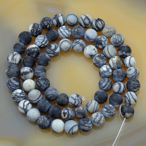 Wholesale Natural Matte Gemstone Round Spacer Loose Beads 4mm 6mm 8mm 10mm 12mm - Picture 225 of 228