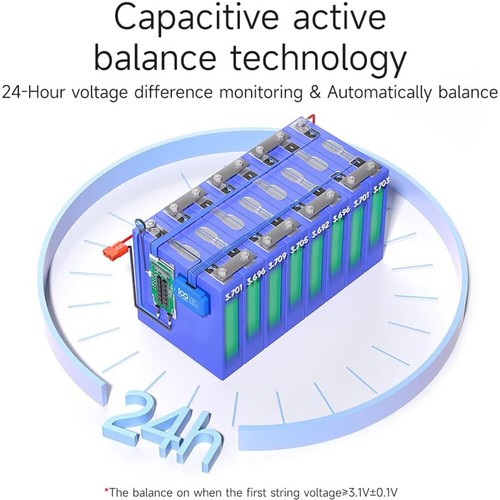 Balanceador automático activo 5A 3S-16S iones de litio LiFePo4 batería placa ecualizador inteligente BMS - Imagen 10 de 35