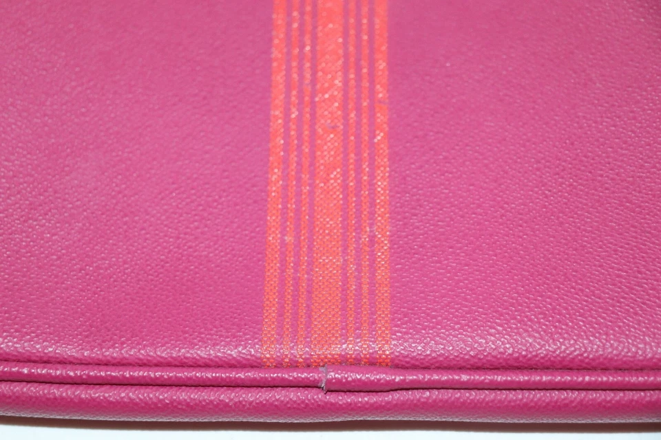 Funda para Tablet iPad Tory Burch Rosa Oscuro Gris Rayas Logo Defecto Foto 3 de 4