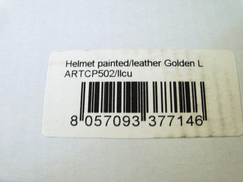 Andrea Cardone Gold Motorcycle Helmet Size L NEW IN BOX - Picture 11 of 11