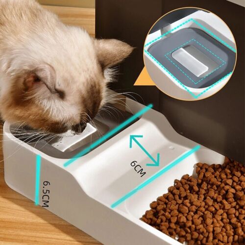JAPUSOON Capacidad Automático Dispensador de Alimentos para Gatos Agua Potable Tazón Suministros para Mascotas - Imagen 6 de 18