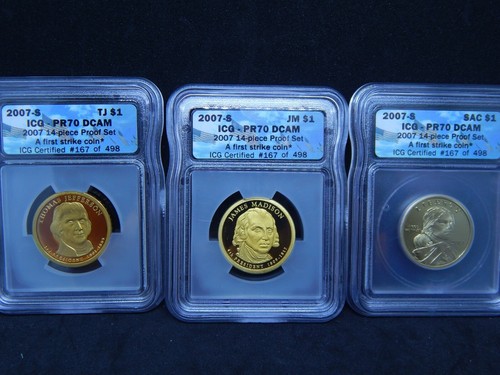 2007 S 14-teiliges Proof Set (First Strike Coins, ICG Certified #167 of 498) - Bild 2 von 8