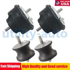 Set of 4 New Left + Right Engine Transmission Motor Mounts Set for BMW E36 E46