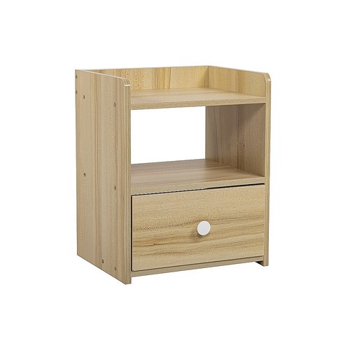 Bedside Tables Drawers Side Table Bedroom Furniture Nightstand Wood - Picture 2 of 6