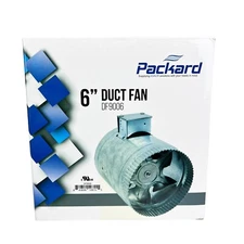 Packard DF9006 6" Inch Duct Fan Inline Blower Booster Exhaust Cooling Vent