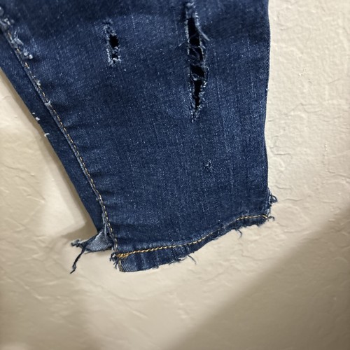 Kendall + Kylie Jeans Women’s 0/24 The Ultra Babe Skinny Denim Pants Distressed - Picture 6 of 20