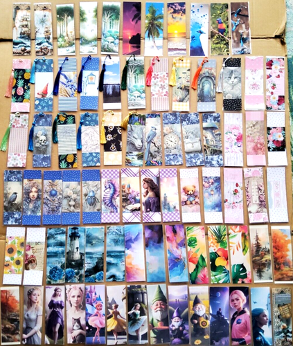 Laminated Handmade Bookmarks - So Cute - You Choose From Many Options - Picture 6 of 104