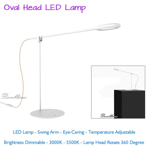 4VWIN LED Desk Lamp Swing Arm Eye-Caring Table Lamps Temperature Adjustable 360  - Picture 1 of 4